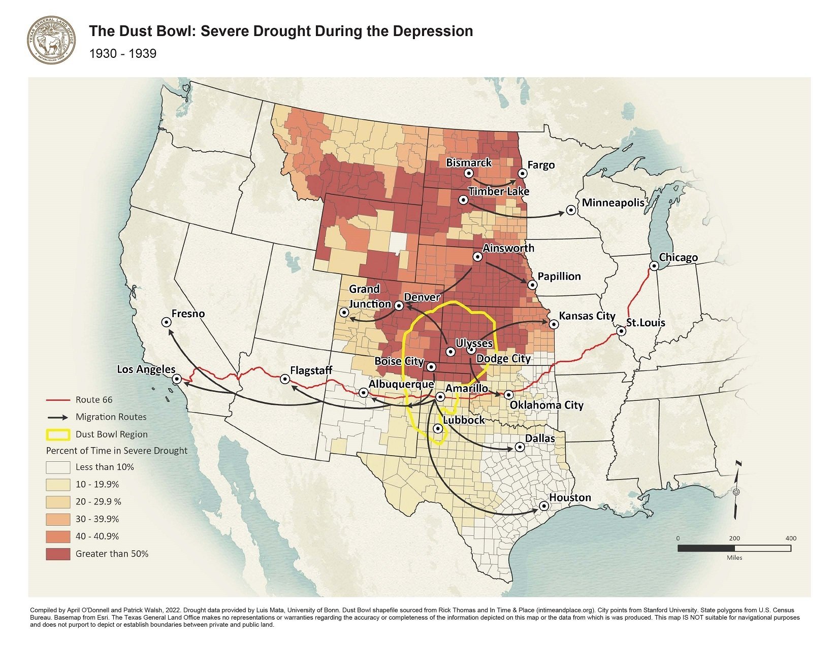 Dust Bowl in Texas and United States